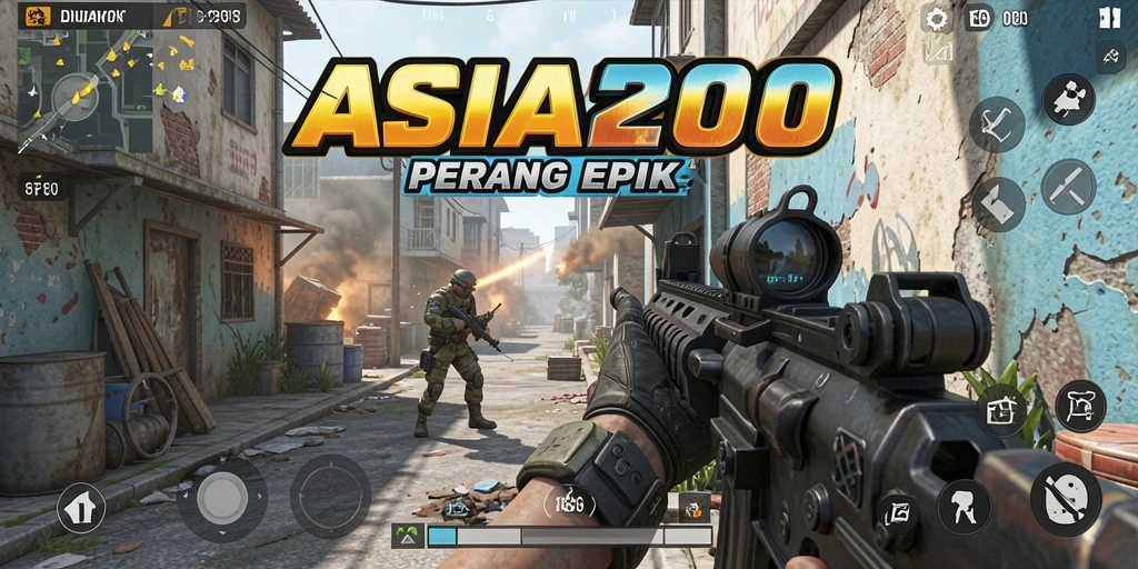 Tampilan gameplay intens dalam ASIA200 yang menggugah adrenalin.