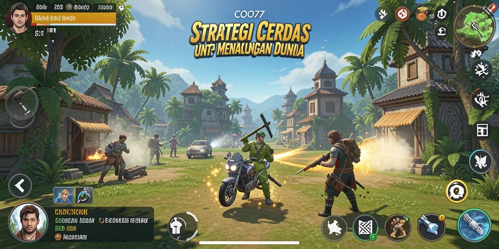 Tampilan gameplay COO77 yang penuh strategi dan aksi mendebarkan.