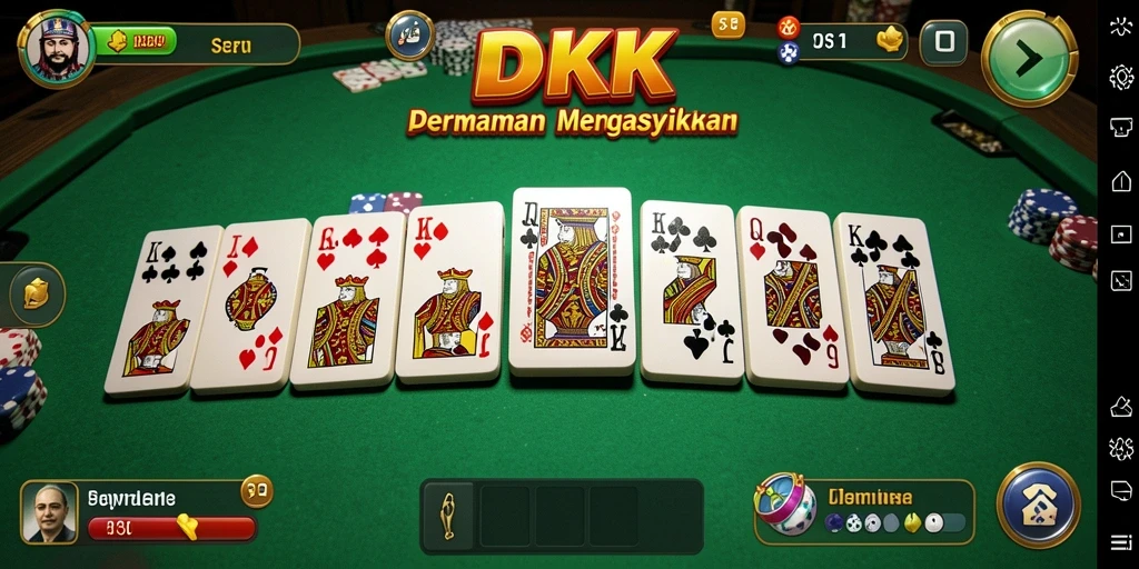 Gameplay DKK yang seru dalam permainan Domino.