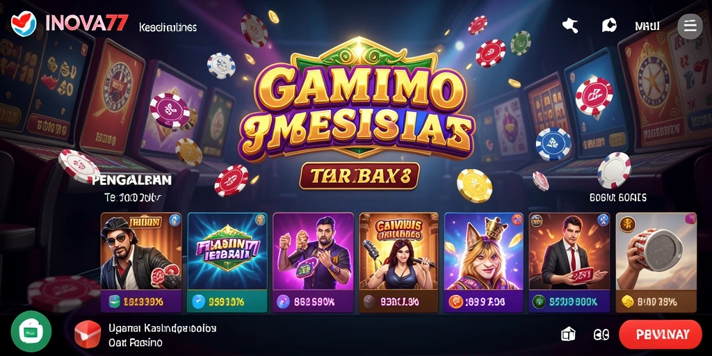 Tampilan gameplay menarik dari INOVA77 dengan suasana kasino yang mengesankan.
