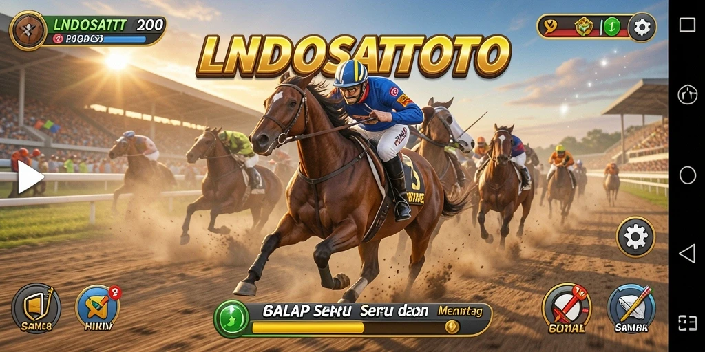 Tangkapan layar LNDOSATTOTO menampilkan aksi balap yang mendebarkan di lintasan.