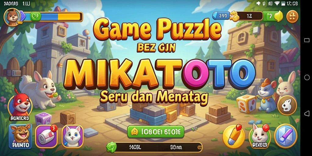 Tampilan gameplay <strong>MIKATOTO</strong> dengan berbagai teka-teki menarik.