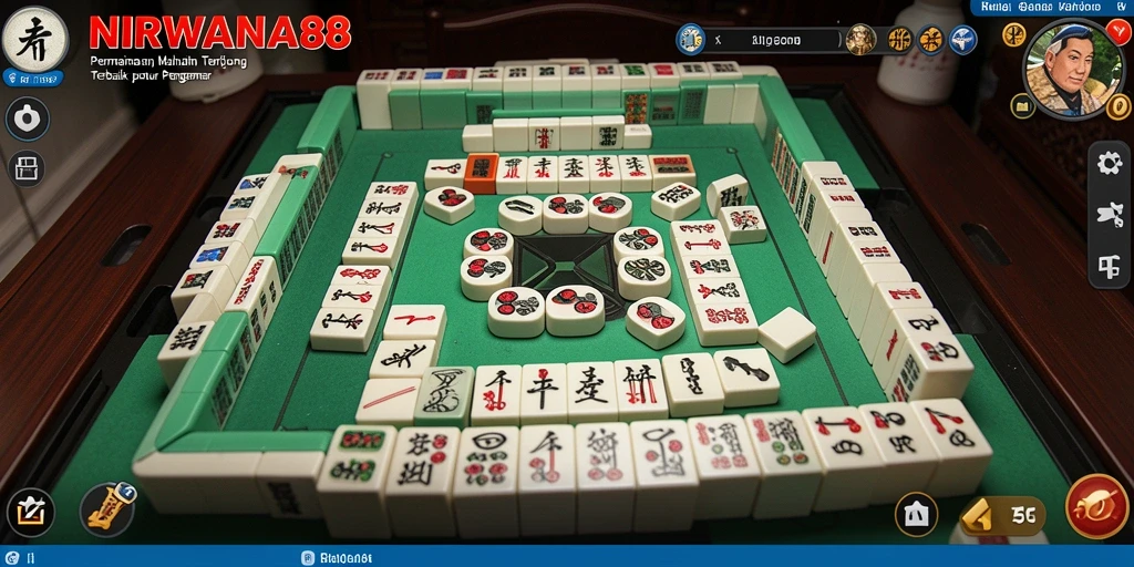 Tampilan gameplay NIRWANA88 yang menakjubkan saat bermain Mahjong.