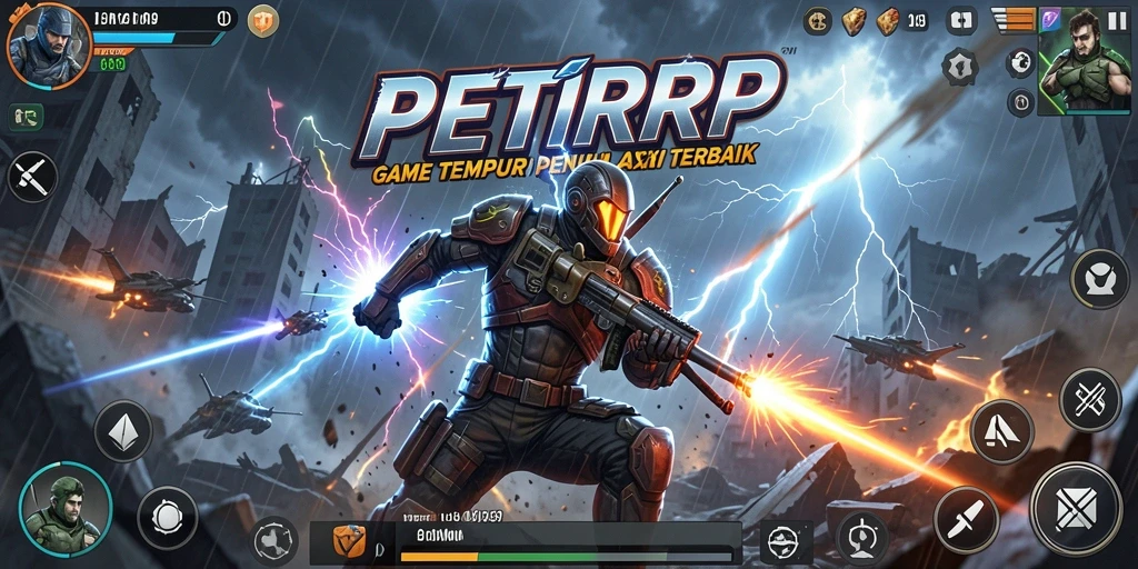 Tampilan gameplay seru dari PETIRRP yang mengeksplorasi medan perang.