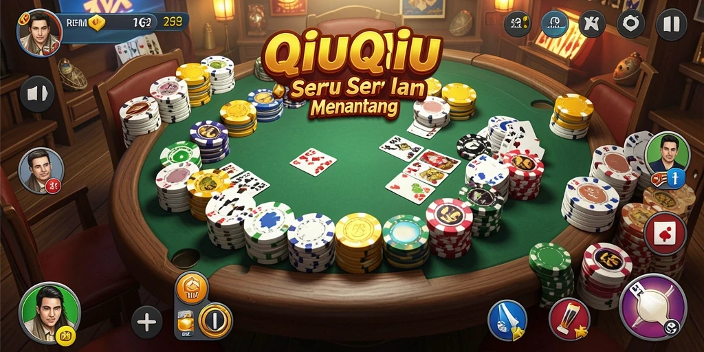 Tampilan gameplay QiuQiu yang seru di REMI62.