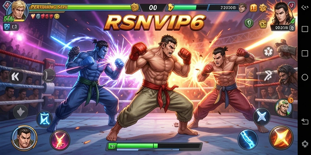 Tampilan gameplay RSNVIP6 yang penuh aksi dan pertarungan seru.