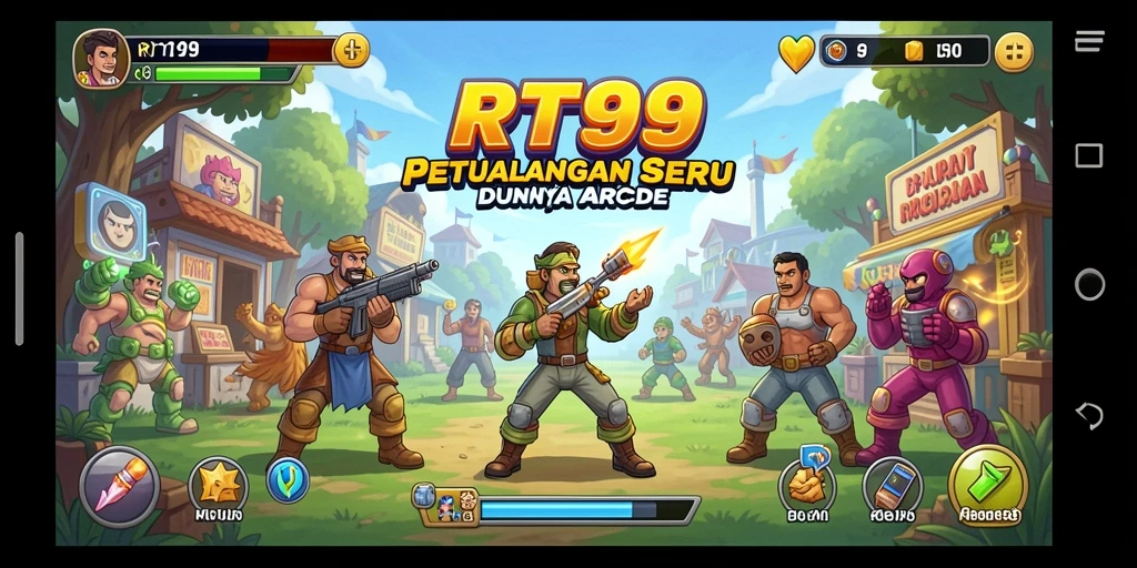Tampilan menegangkan gameplay RT99 yang penuh aksi.