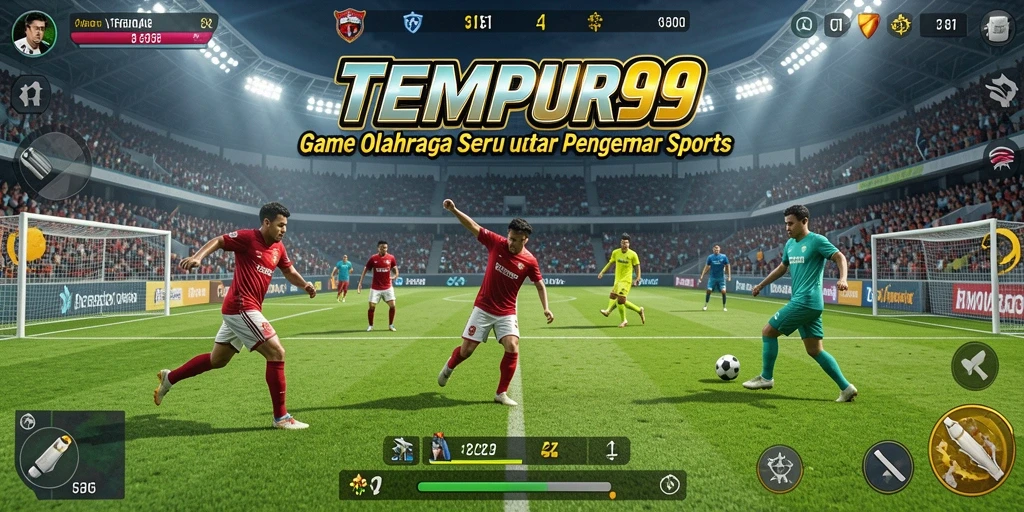 Gameplay TEMPUR99 menampilkan aksi seru dari berbagai cabang olahraga.