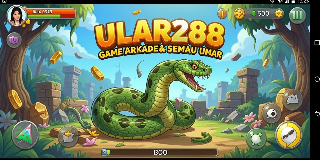 Tangkapan layar gameplay ULAR288 yang seru dan berwarna-warni.