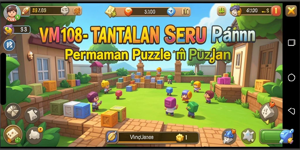 Screenshot gameplay VM108 menampilkan tantangan teka-teki yang menarik.